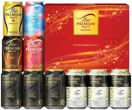 （00:01時点） ザ・プレミアム・モルツ ギフト 6種 アソートセット 350ml 10本 【Amazon.co.jp限定 歳暮 ビールギフト】[お歳暮 お年賀 ギフトセット] [ビール サントリー ]