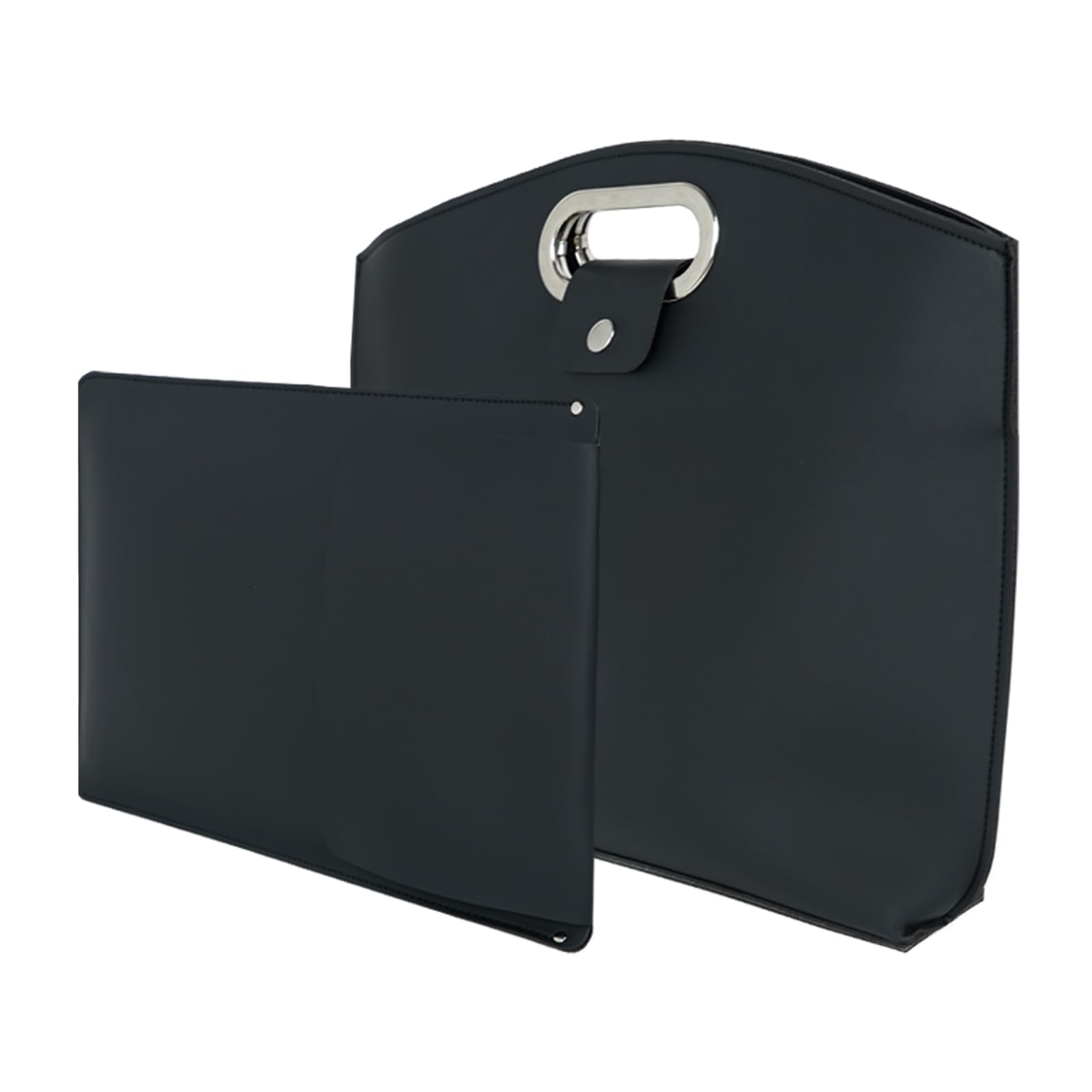 CNAIDUNR 2PCS Laptop Bag for Women, Waterproof Leather 14-16In for Laptops and iPad Cases, Work Tote Bag Briefcase for Women(Black)