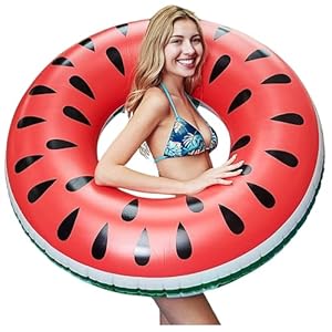 Flotador Sandia O Sandia Hinchable. Diseño Hinchable Y Resistente Ofrece Diversión para Adultos En La Playa O La Piscina Disfruta del Verano con Este Flotador Fruta Grande.