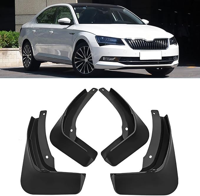 Bavettes voiture Skoda Superb garde boue pour trajets sous la pluie