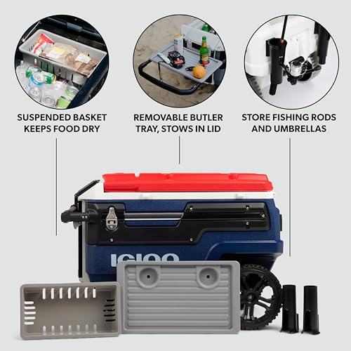 Image of Igloo Trailmate Journey 70Qt Wheeled Cooler | Insulated Hard Shell Ice Chest
