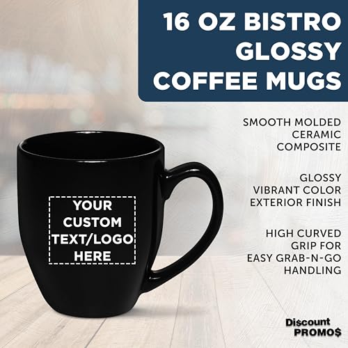 Set de 100 tazas grandes personalizadas de cerámica 16 oz miniatura 3