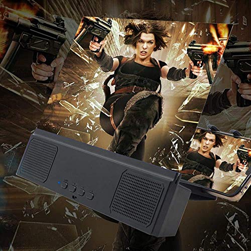 JLKDF Phone Screen Magnifier, 12" 3D-HD-Handy Vergrößerungs Bildschirm, Anti-Blaue Strahlung, bewegliche Film-Videos Vergrößerer-Projektor – Bild 3