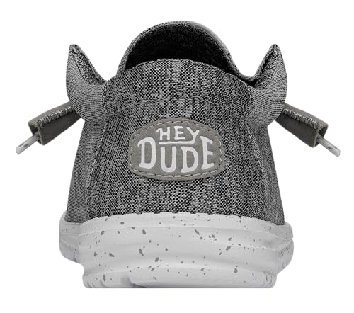 Image of HEYDUDE Men's Wally-Sport Knit Grey Size 12 | Men's Shoes | Men Slip-on Loafers | Comfortable & Light-Weight