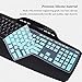 Keyboard Cover for Logitech MK710 MK735 Wireless Keyboard, Logitech MK700 MK710-RB Desktop Wireless Protective Skin Accessories-Mint