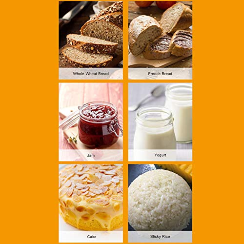 Automatische Brotbackautomaten Maschine 2LB Mit 17 Vorprogrammierten Funktionen Und Timer, Non-Stick, Glutenfrei, 3 Loaf… – Bild 8