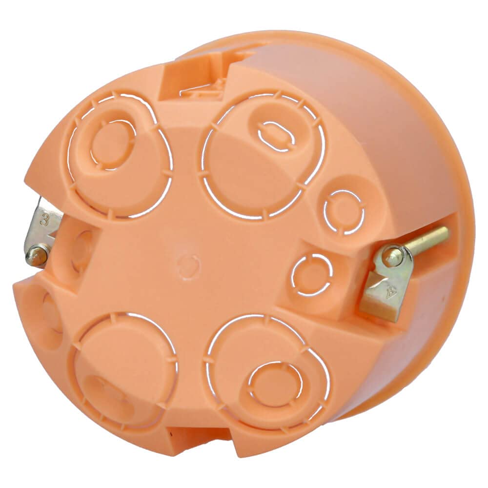 Voxura Hohlwanddose Gerätedose Schalterdose Abzweigdose Orange Unterputz UP HW Ø 68mm 61mm Tiefe tief 25 Stück