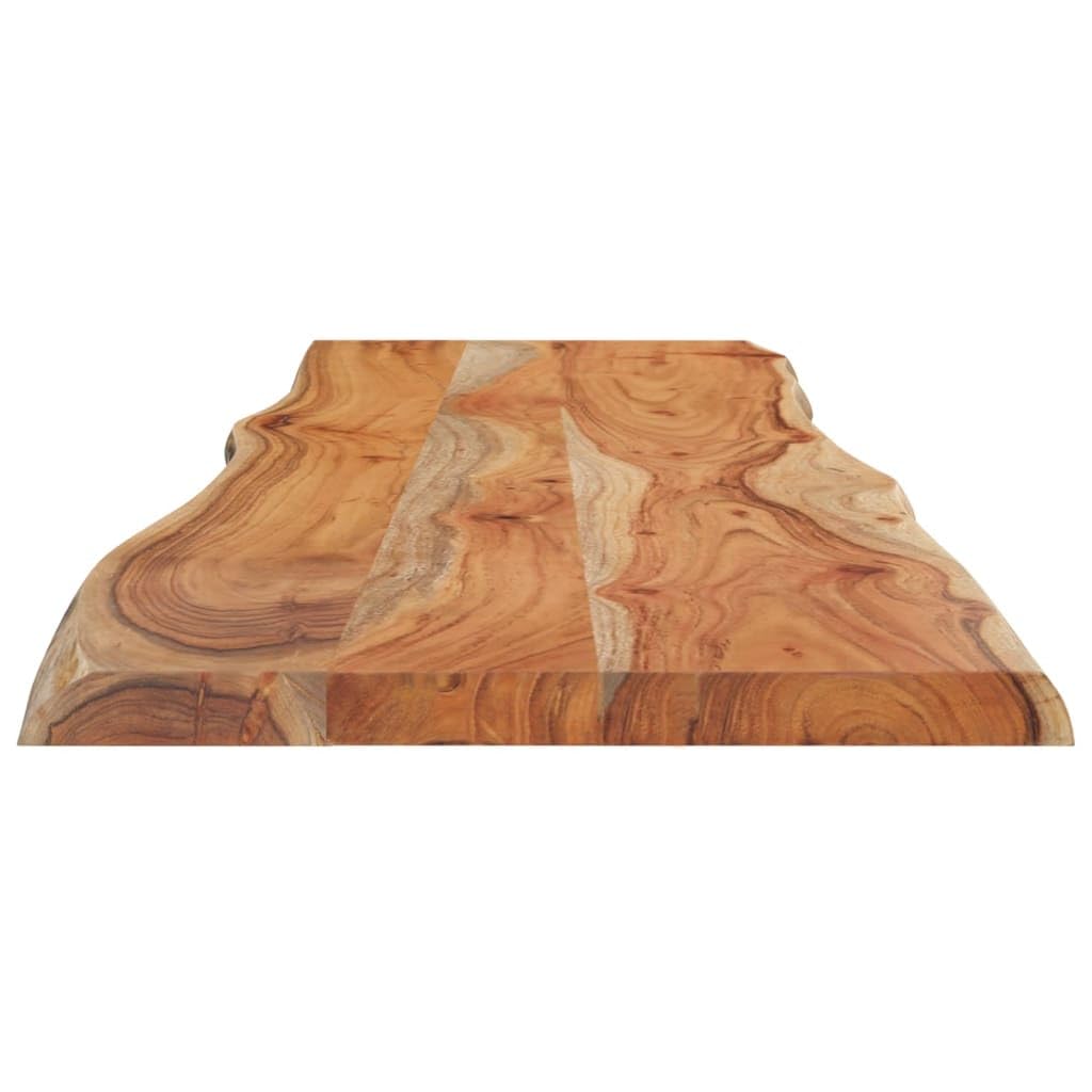 vidaXL Piano Tavolo 160x40x2,5 cm Rettangolare Legno Acacia Bordi Vivi