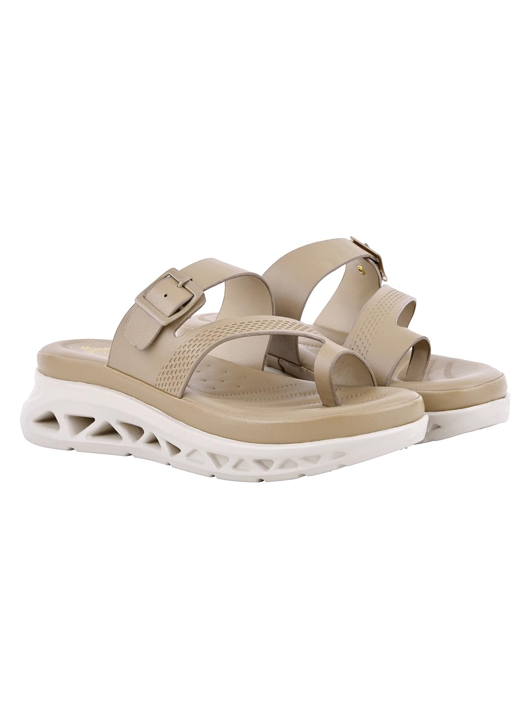 shoetopia Women's Wedge Sandals | Open Toe Slip-On Sandals with Strap | Lightweight Platform Sole | Casual, Daily & Outdoor Comfort Footwear-picture-20