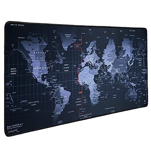 Hosimoln Alfombrilla para ratón para Juegos, 70x30CM Alfombrilla para ratón de 3 mm de Grosor,Antideslizante e Impermeable para Ordenador con Bordes cosidos para juegos/oficina/hogar-70x30 Ditues