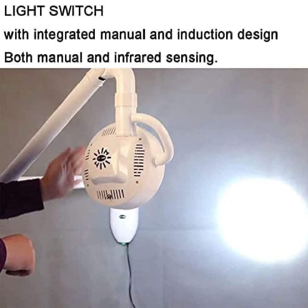 Chirurgiczna lampa bezcieniowa, medyczna lampa dentystyczna LED do badania, obrót o 360 ° 30W wisząca dioda LED Chirurgiczna bezcieniowa zimna lampa do tatuażu Zwierzęta Kosmetyczne Plastikowy szpital