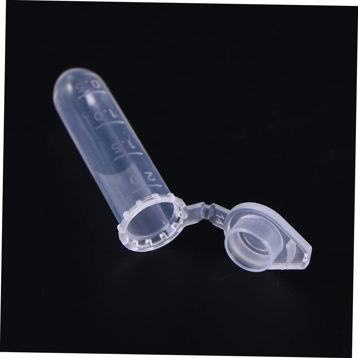Gatuida Tubo de Centrífuga de 2ml con Escala, Base Redonda y Tapa Flexible, Plástico Blanco, 1000 Piezas, para Muestras y Uso Artesanal