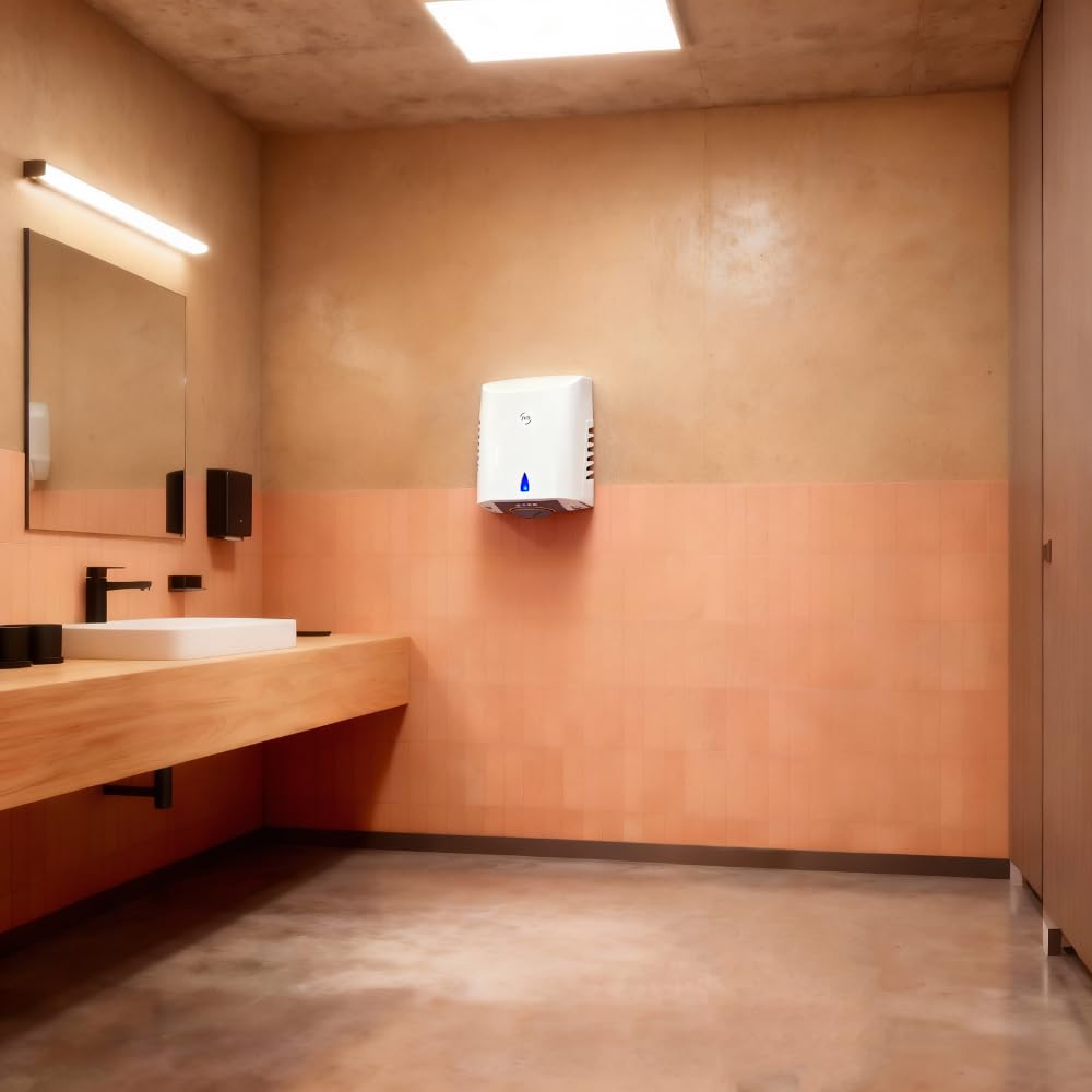 JVD - Sèche-Mains Copt'Air Chauffant Blanc - Matériel Professionnel