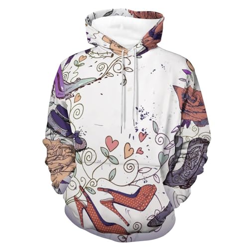 UMENG Hoodie Rétro Unisexe Pull Ample Anti Froid pour Homme et Femme en S