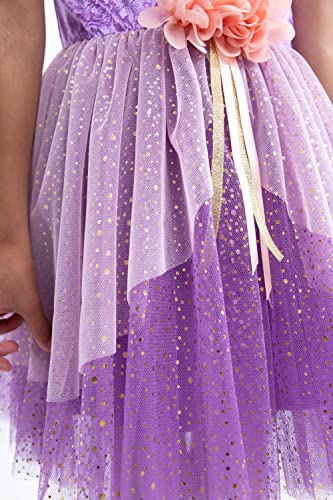 Disfraz de princesa Rapunzel para niñas talla 5-7 años miniatura 4