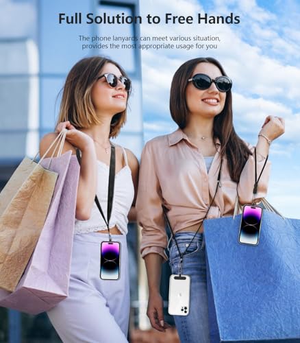 Python Trend One Cell Phone Lanyard Universal for iPhone Phone Full Case, Crossbody Cellphone Lanyards, Around Neck Necklace Sling, Cross Body Shoulder Strap, Anti-Theft, Hands Free (3 in 1) — view 6