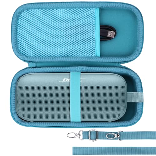 Image of Lebakort Hard Case Compatible with Bose SoundLink Flex 2nd Gen /Bose SoundLink Flex Portable Speaker, Stone Blue Case
