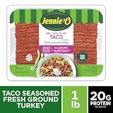 JENNIE-O Taco Seasoned, Lean Ground Turkey, 93% Lean / 7% Fat, 1lb Tray