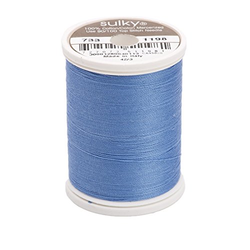Hilo de algodón Sulky 400d 30wt, 500 yd, Dusty Navy miniatura 1