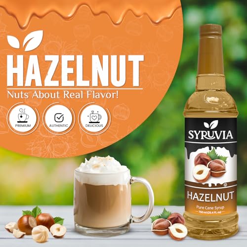 Syruvia Hazelnut Coffee Syrup