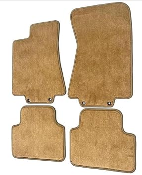 ACC Mats Fits 2004-2009 Jaguar XJ8/XJR - Plush Carpet Tan Floor Mats 4Pc with Grommets