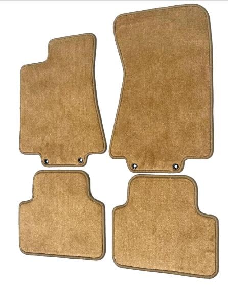 ACC Mats Fits 2004-2009 Jaguar XJ8/XJR - Plush Carpet Tan Floor Mats 4Pc with Grommets