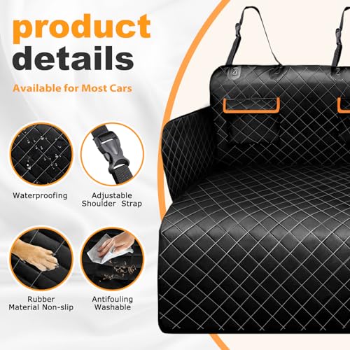 DATEFUN Kofferraumschutz Hund mit Seitenschutz und Ladekantenschutz - Universale Hundedecke Kofferraum - Wasserdicht & Kratzfest Hundedecke Auto Kofferraum Schutzmatte für SUV, Van und Kombi