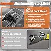 Tevlaphee Upgraded Steering Wheel Lock, Seat Belt Lock, Metal Head, High Visibility Car Lock Anti-Theft Device, Heavy Duty, Universal Fit for Car, SUV, Pickup, Jeep, Van, RV, 3Keys(Orange) #1