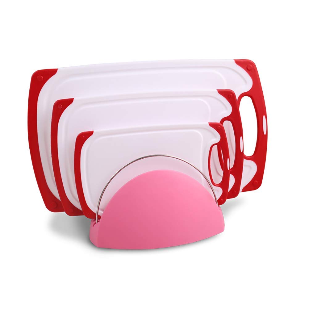 Panneau de découpage de cuisine de cuisine de cuisine avec des rainures de jus de fruits de jus, un coffre-fort de lave-vaisselle en plastique portable, une carte de supplément pour bébé Plaque de cou