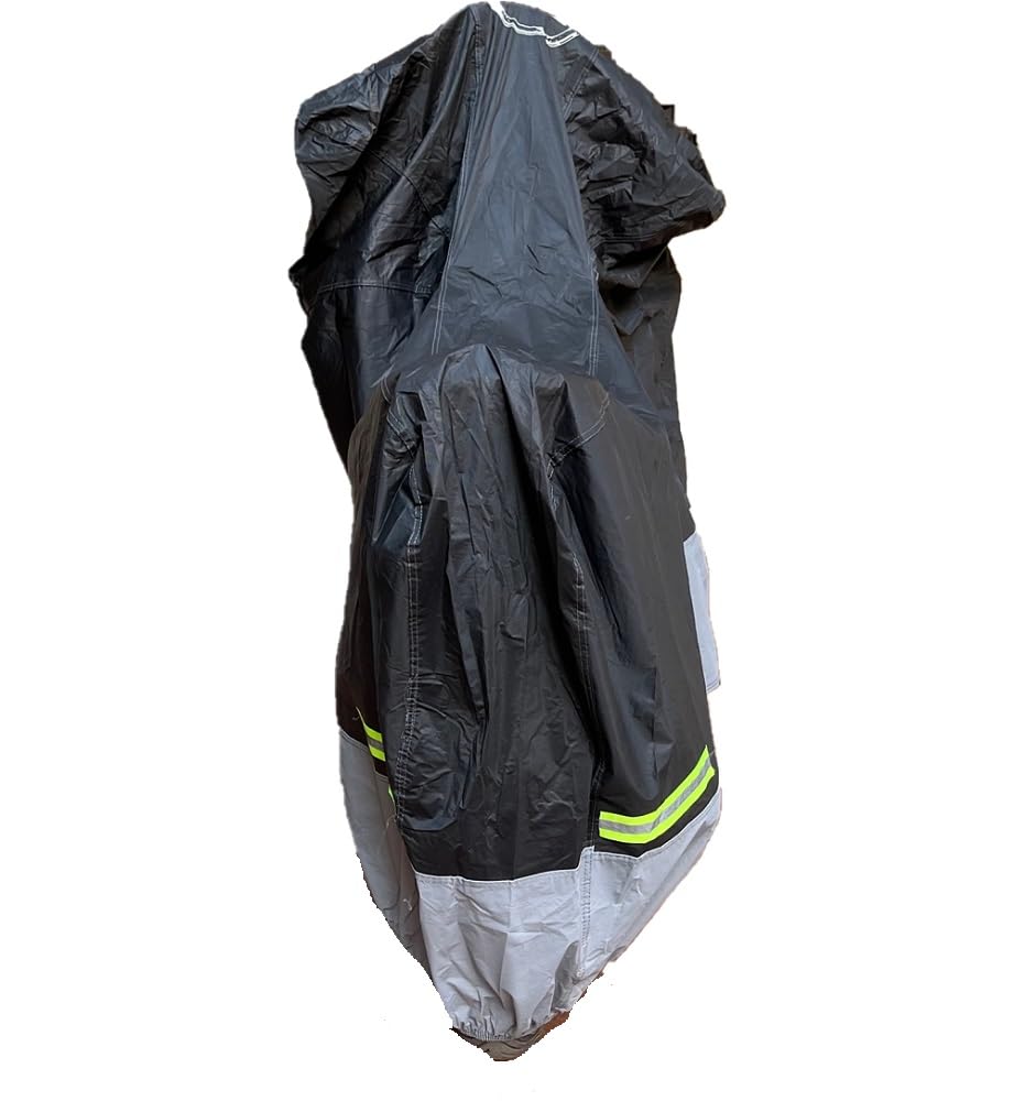 TELO COPRI MOTO BICOLORE COPERTURA FELPATO CAPPOTTA IMPERMEABILE ANTIGRANDINE 250G MOTO SCOOTER E MAXIMOTO CON PARABREZZA/CUPOLINO+BAULETTO COMPATIBILE CON YMCO X-TOWN 300