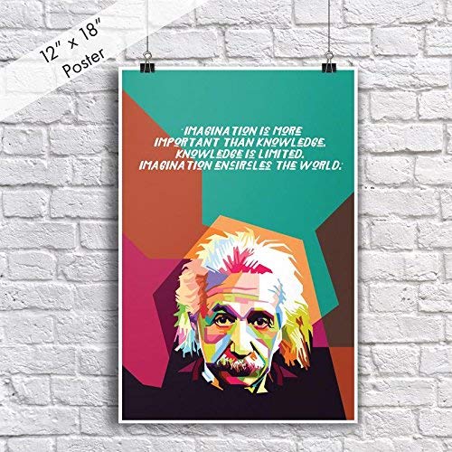 Amazon.co.jp: DHDM Imagination More Important Albert Einstein 教育
