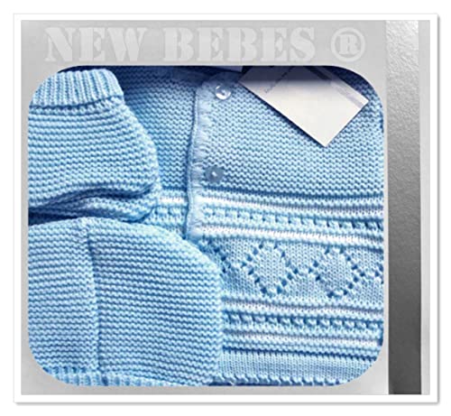 COFFRET NAISSANCE bebe 4 pieces BRASSIERE Bleu idee cadeau 0 a 3 mois CN4pBR-BEBCPULLRY NISSANOU