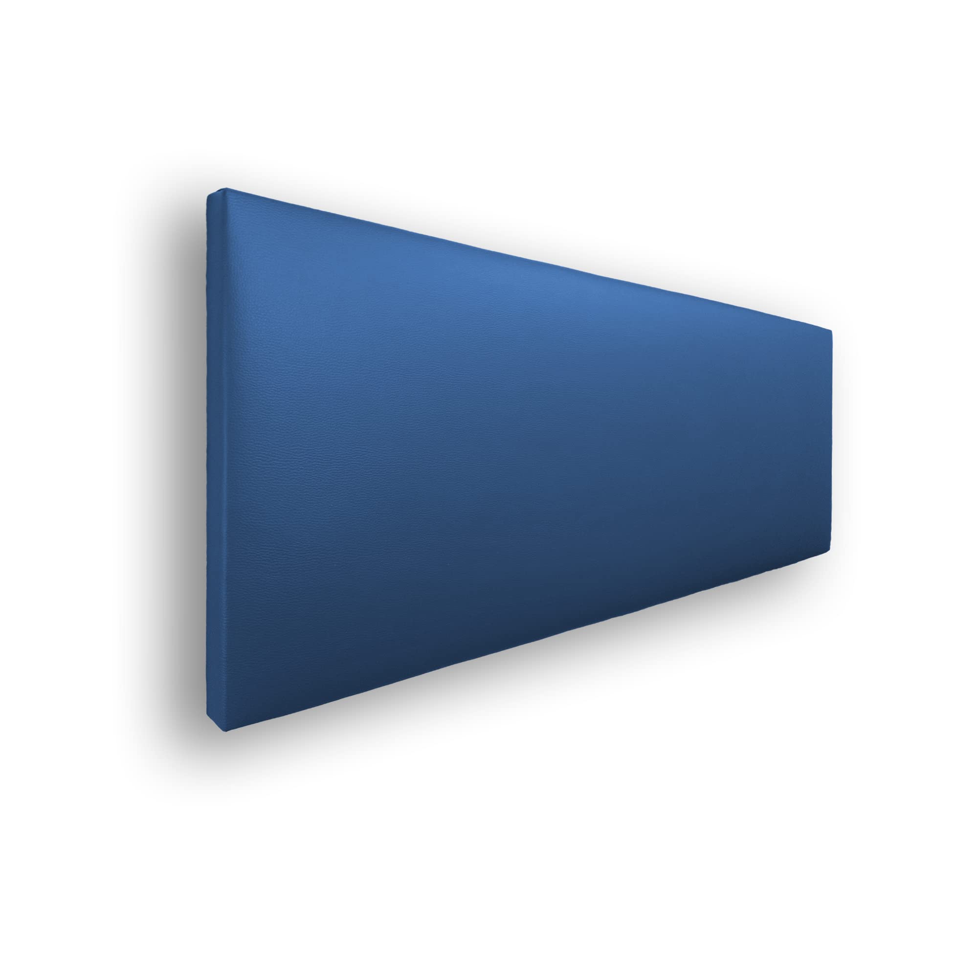 Silcar Home - Cabecero de Cama Tapizado en Polipiel Liso, Modelo Jep (Azul, 160 cm) - Cabecero Acolchado - Cabezal Tapizado - TNT Transpirable - Cabecero Original - Transporte Incluido