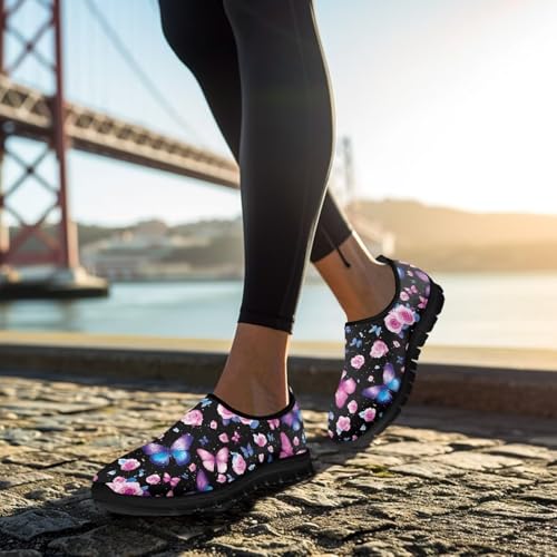 Image of Women's Loafers Slip On Slip Shoe Casual Walking Shoes Non Slip Work Shoes Mesh Athletic Sneakers