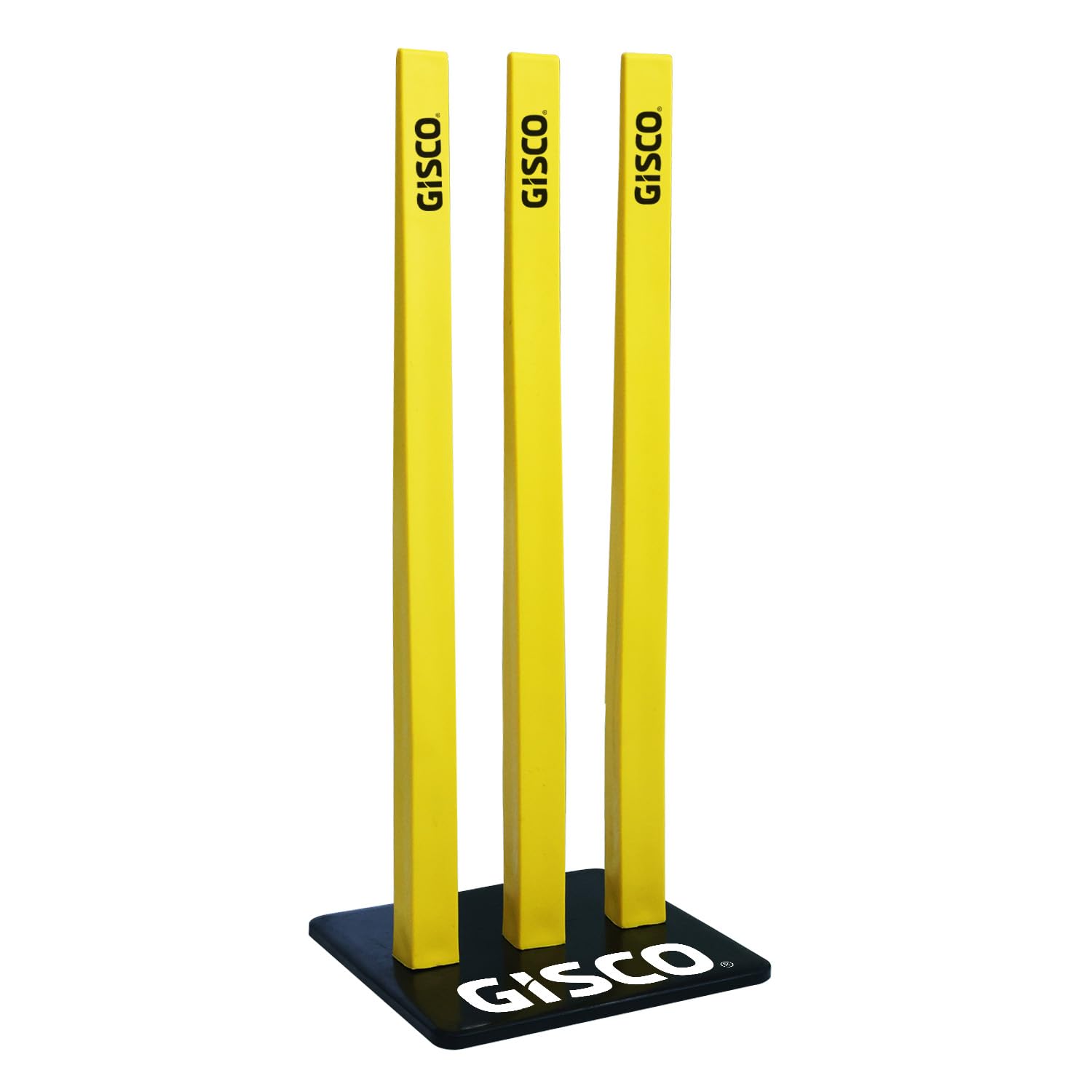 GISCO Cricket Flexi Stumps – (Set of 3) with Heavy Rubber Base | Flexible & Durable Wicket Set for Training | Portable Cricket Practice Equipment for Indoor & Outdoor Use-image-9