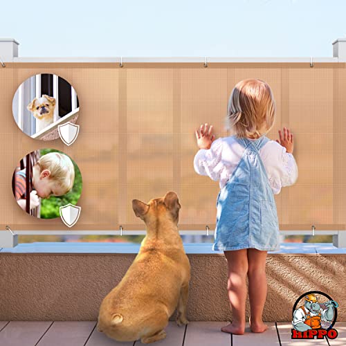 Image of Hippo Baby Safety Net for Balcony & Staircase Railing Guard for Kids Stairway Safety Net Protector S