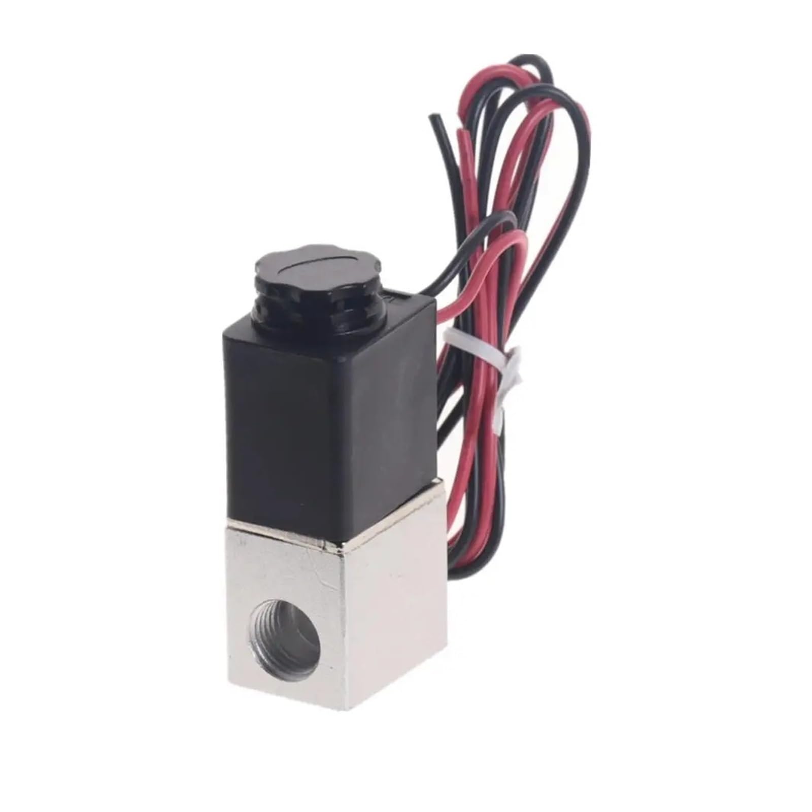 Zawór sprężarki pneumatycznej 1/4 cala, normalnie zamknięty, aluminiowy, z napięciem 12 V 24 V Lucky(2V025-08-PC-6mm,24V DC)