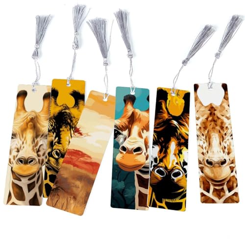 Marque-pages girafe mignons à offrir aux passionnés de lecture et de papeterie