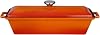 Lava Cast Bread Container/Terrine, 11x29 cm, Orange