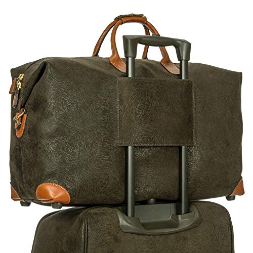 Bric's Life 22 Inch Cargo Overnight Duffle Bag Weekend Duffel, Olive