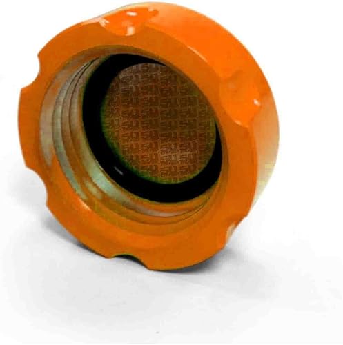 Miniatura 4 de Tapa de gas de aluminio CNC Billet, color naranja con recubrimiento en polvo, compatible con modelos Polaris RZR, Ranger, General, Sportsman,