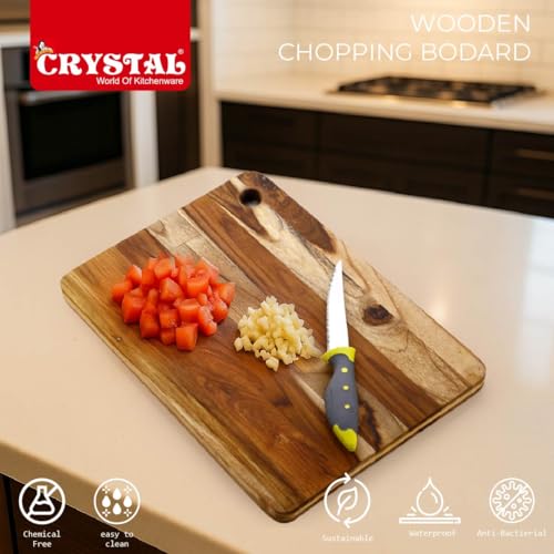 Image of Crystal Extra Large Teak Wood Chopping Board