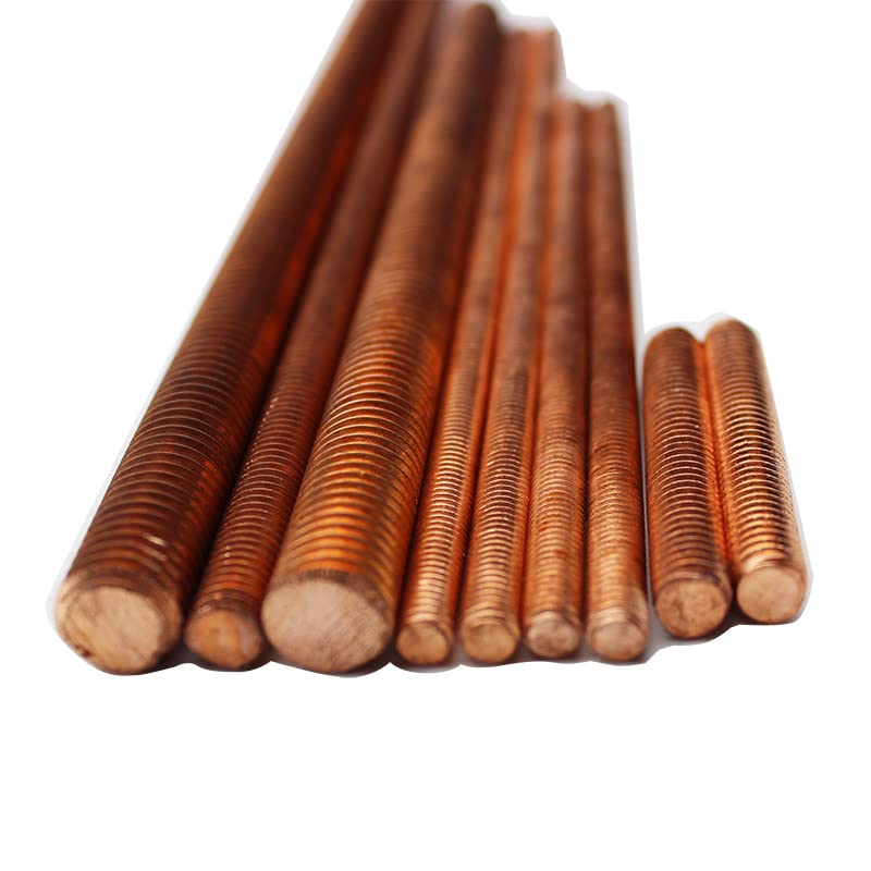 M4-M20 Miedziane Pręty Gwintowane Pręty Szpilki 30 Mm 40 Mm 50 Mm 60 Mm 70 Mm 80 Mm 90 Mm 100 Mm/M8*100Mm 25Pcs
