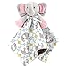 Zooawa Manta de Seguridad para Bebés, Juguete Peluche Niños Pequeños Mantitas Relajante Regalos Unisex Multiuso Seguro Suave Elástico Recién Nacidos, Elefante