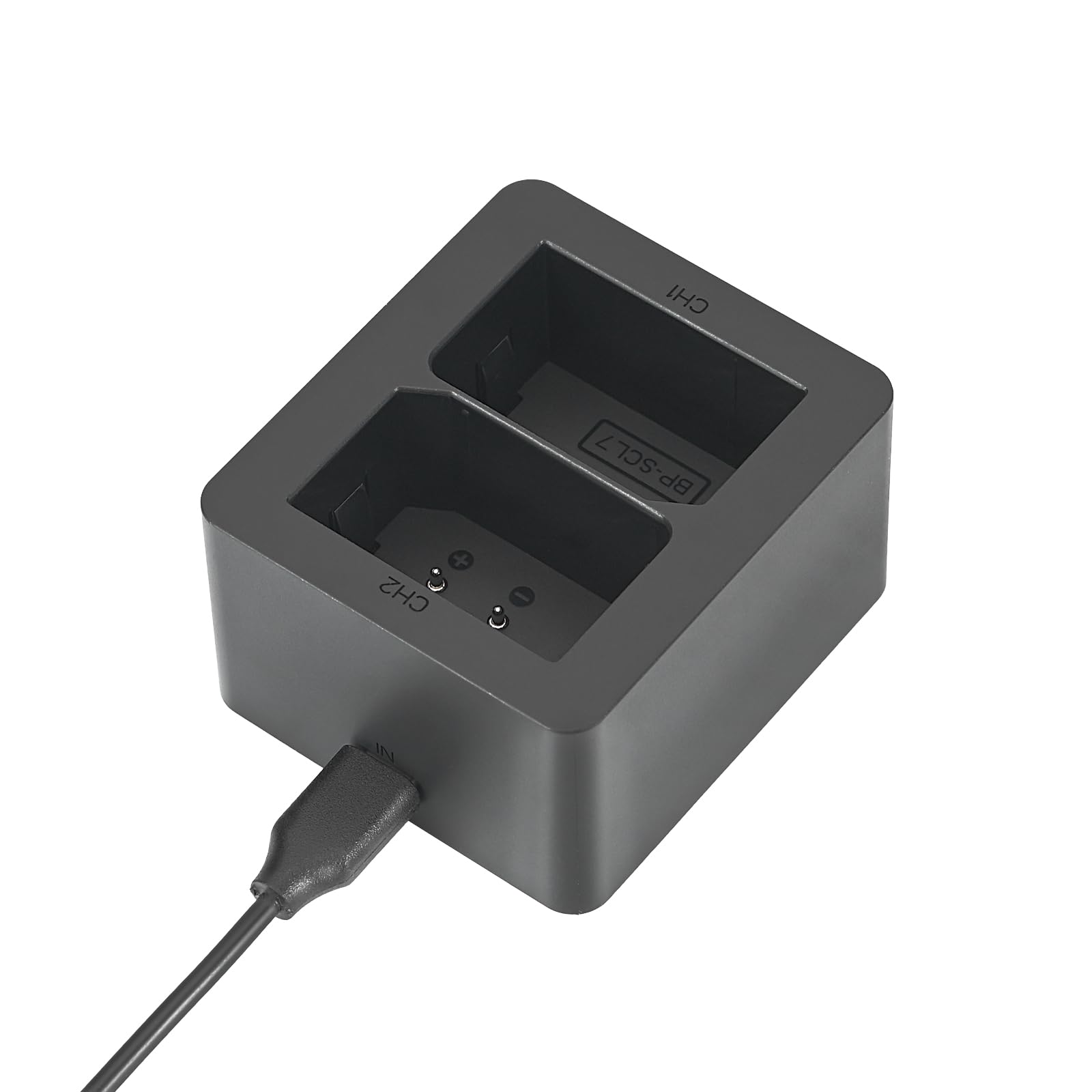 DSTE BP-SCL7 - Juego de 2 baterías recargables (7,4/1800 mAh) y cargador USB dual compatible con Leica M11, M11 Glossy, M11M, M11P