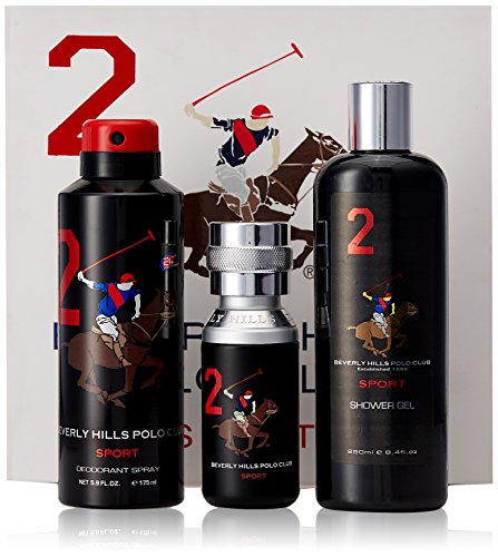 Beverly Hills Polo Club Gift Set 2 for Men (Eau De Toilette, Body Wash and Deodorant)