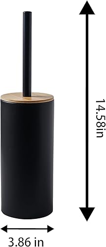 Miniatura 5 de SURUI Escobilla de inodoro, escobilla de inodoro y soporte de cerámicaémbolo, escobilla de inodoro con mango largo de acero inoxidable 304 y loción