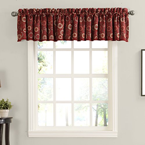 Sun Zero Celestia Geometric Print Curtain Valance, 54