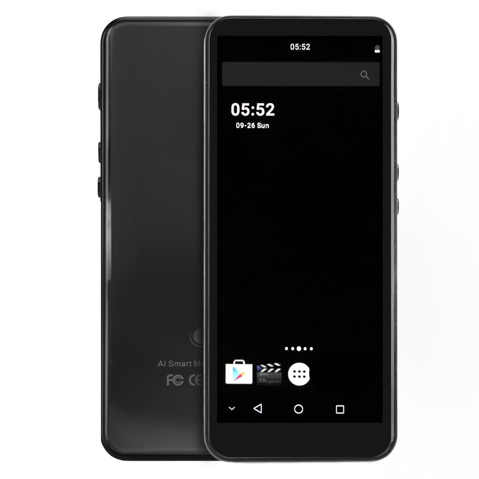 Presente MP4 de Pantalla Táctil con/WiFi, Pantalla HD de 5.0 Pulgadas, para Correr Deportes (Black)