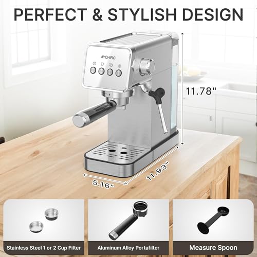 Semi-Automatic Espresso Machine with Wand